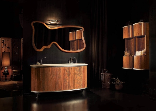 zeitgenössisches-Bad-Aussehen-langlebige-Qualität-Walnussholz-Möbel