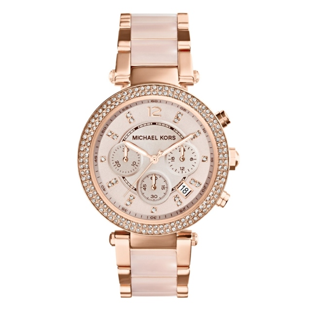 Armbanduhr rosa Gold Designer Michael Kors
