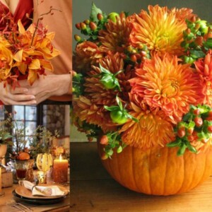 Blumenstrauß-Herbst-Deko-Ideen