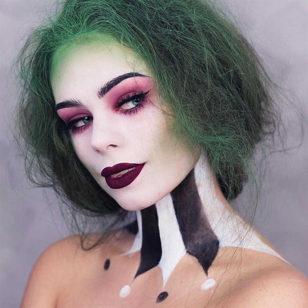 Coole Halloween Make ups leicht Joker Frauen Schminkideen