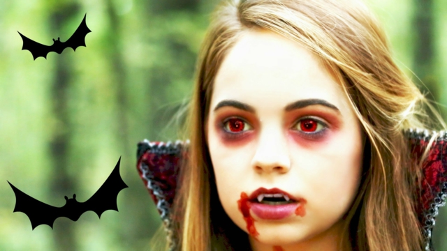 Drakula-Gesicht-Make-up-für-Kinder-Halloween