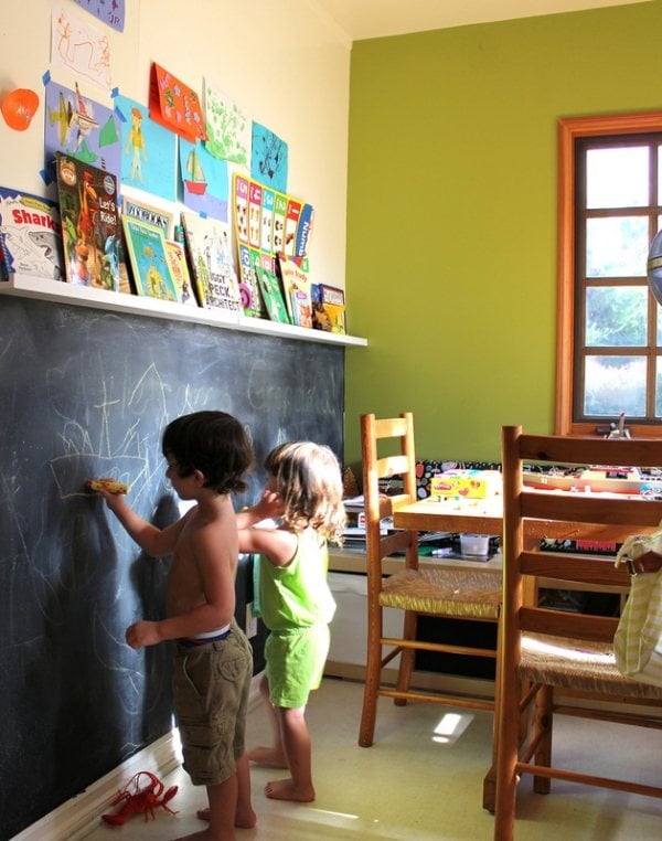 Einrichtungsideen-Wandgestaltung-Kinderzimmer-Kreativität-fördern-Maltafel