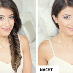 Frisuren Party Alltag lange glatte Haare flechten