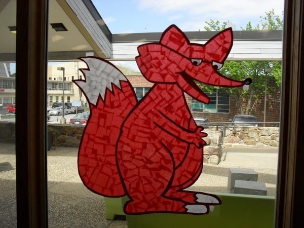 Fuchs-malen-Lustige-Tiermotive-dekorativ-Fensterbilder-für-Kinderzimmer