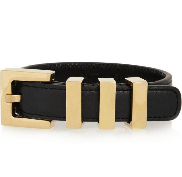 Gürtelschnallen-schwarz-vergoldet-messing-Armband-design-Saint-Laurent