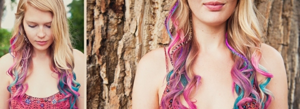 Haarsträhne-bunte-Farben-Haarkreide