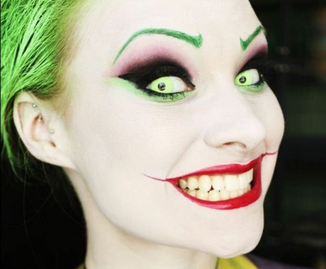 Frauen Makeup Ideen schminken Clown Augen