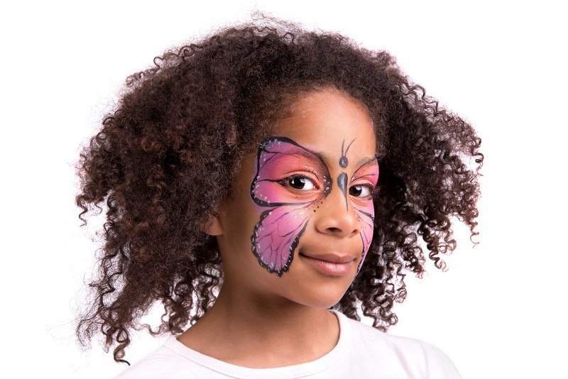 Halloween Make-up für Kinder - Schmetterling