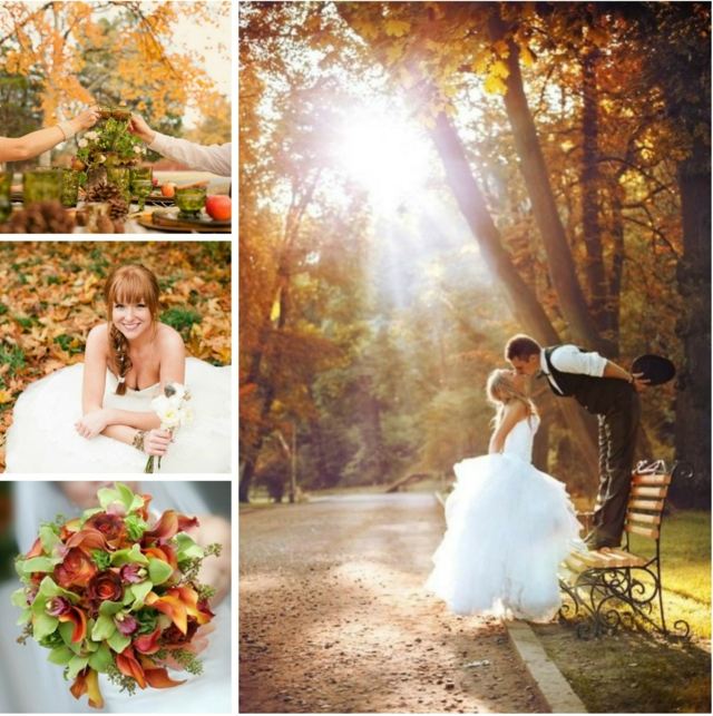 Herbst-Hochzeit-Braut-Bräutigam