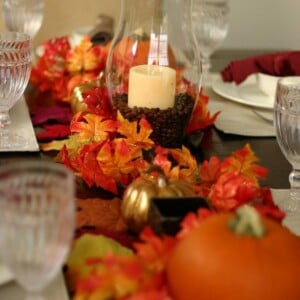 Herzstück der Herbst-Tischdeko