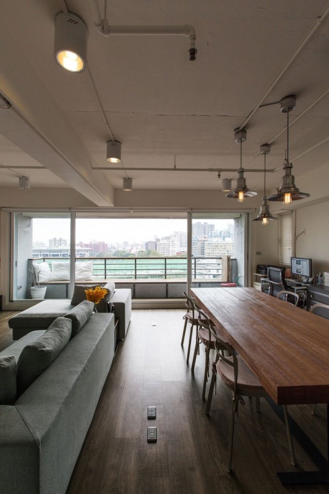 Kleine-Wohnung-Innendesign-Loft-Stil-Taiwan-PMK+designers-industrial-chic