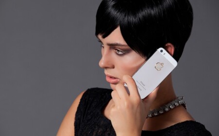 Luxus Waren iPhone Diamanten verziert weiße Farbe