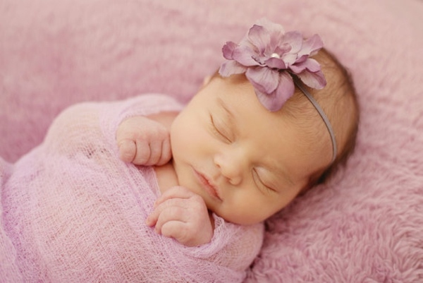 Kopfschmuck Blume Stoff Baby süße Fotoshoot Ideen