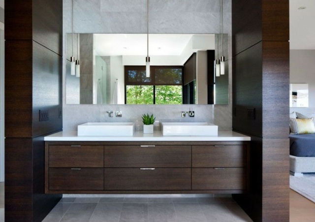 Holz zwei Personen Badezimmer Design Ideen