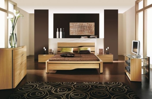 Schlafzimmer-Möbel-Design-Buche-Holz-Bett-Schrank-Module-DOLCE