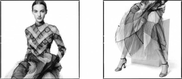 Valentino-Herbst-Winter-schwarz-weißes-Fotoshooting