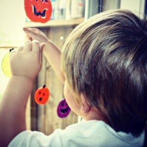 Herbst Fensterbilder basteln