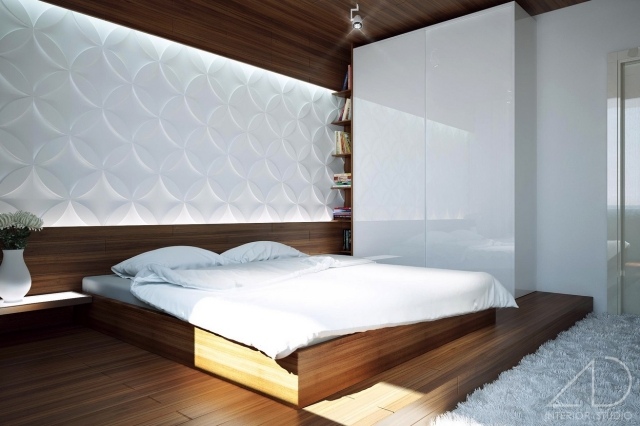 idee-schlafzimmer-modern-wandgestaltung-dekorative-paneele-holztoene