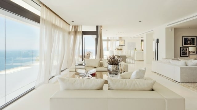 Sofa-Gardinen moderne Möbel Wohnzimmer-Wohnideen