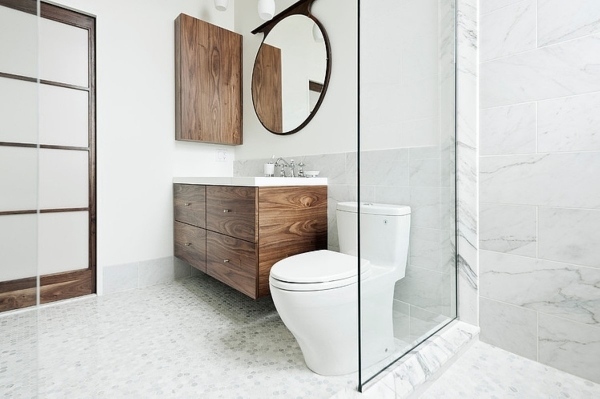 minimalistischer-Stil-Badezimmer-Möbel