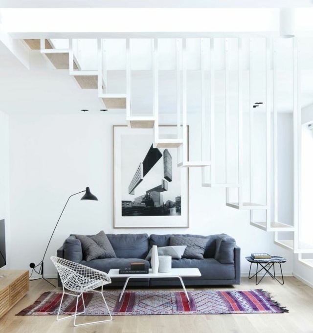 Fotos Wanddeko Wohnzimmer Wohnideen skandinavischer Stil