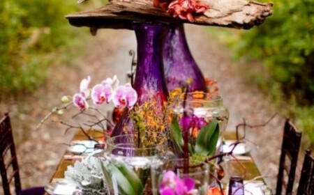 tischdeko-garten-hochzeit-herbst-orchideen-moos-treibholz