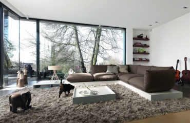 Wohnzimmer und Küche in einem Raum - Gestaltungsideen