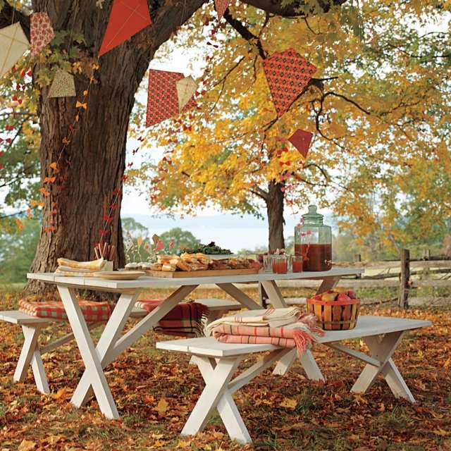 Drachen Herbst Tisch cooles Design Papier