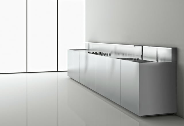 moderne Küchenzeile Möbel Unterschränke Modell Linear