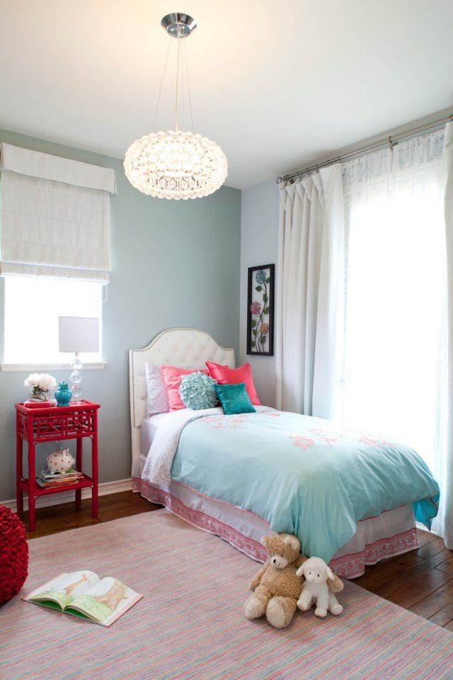Entspannende-Farbe-Kinderzimmer-Wand-Bettwäsche-Kissenbezüge