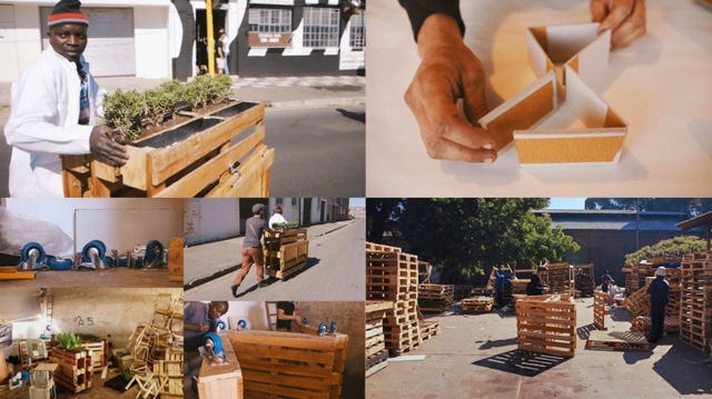 Gartenmöbel Design Ideen Holzpaletten selbst bauen Pflanzkasten