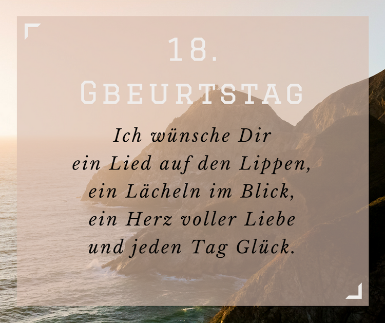 30+ Sprueche zum 18 geburtstag freund information