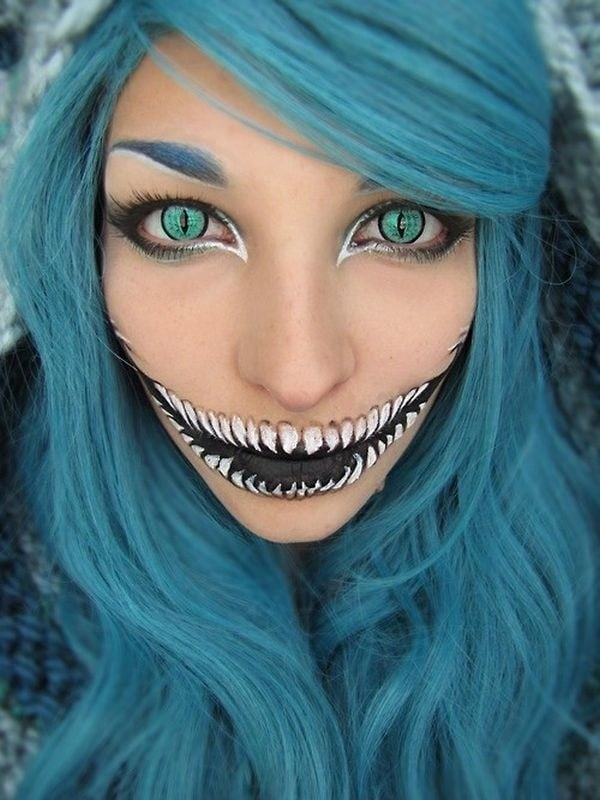 Grusel-Look-katze-halloween-kontaktlinsen-makeup-kontaktlinsen-Horrormotive