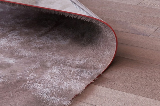 Holzboden-Teppich-aus-künstlichem-Fell-Ecke-Kafeetisch