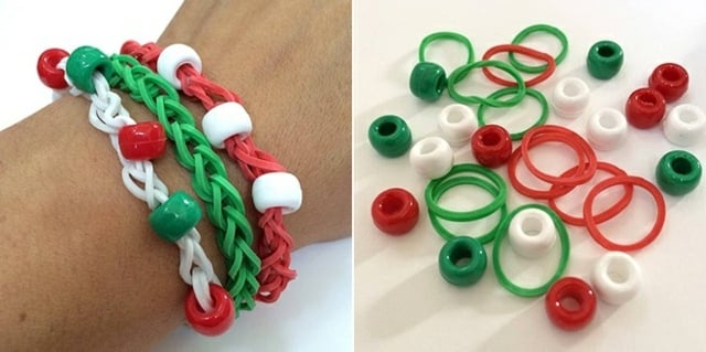 Materialien Gummi Armband Ideen basteln