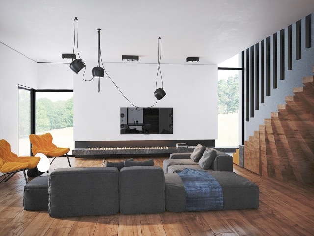 Modul-Sofa-Wohnzimmer-Einbaukamin-BIo-Ethanol-Möbeldesign-schlicht-flachbild-tv