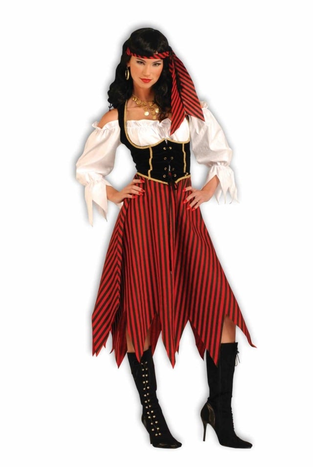 Piratenbraut-als-Halloween-Kostüme-Damen-Medaillon-Kette