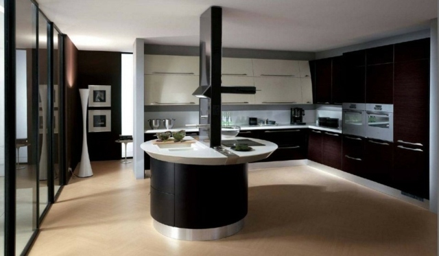 Retro-Kücheneinrichtung-in-Schwarz-Weiß