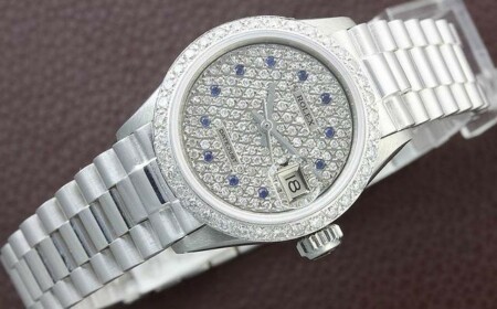 Rolex Datejust Ladies weiß Gold Uhr