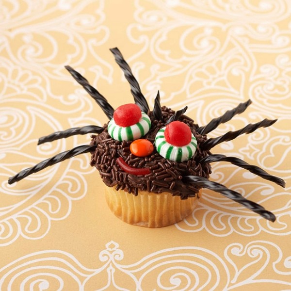 Schaurige-Halloween-Essen-Dekorationen-Nachmachen-muffin-spinne