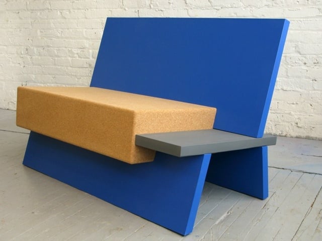 Kork Platte blaue Farbe moderne Möbel