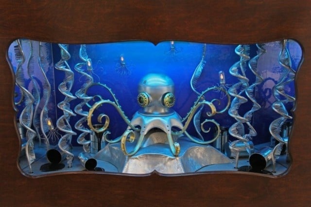 Aquarium Ideen Oktopode Dekoration Figuren