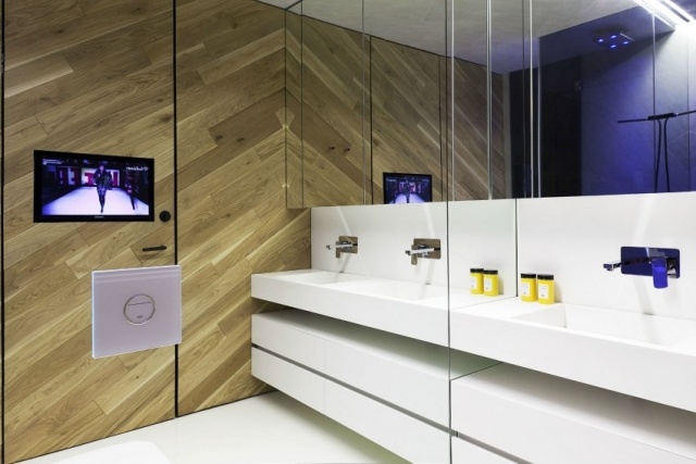 designer-loftwohnung einrichtung-badezimmer-spiegelwand-raum-vergroessert