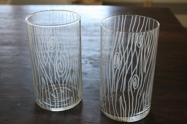 diy durchsichtig glas vase silikon weiß deko