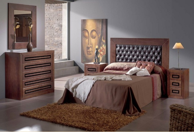 Einrichtung Schlafzimmer Gestaltung Buddha Bild