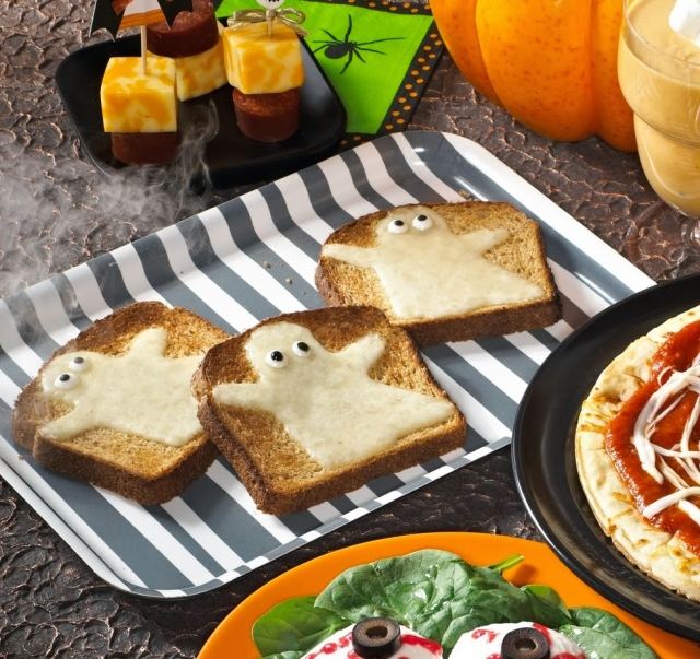 halloween essen ideen kinder-sandwich-geschmolzener-kaese