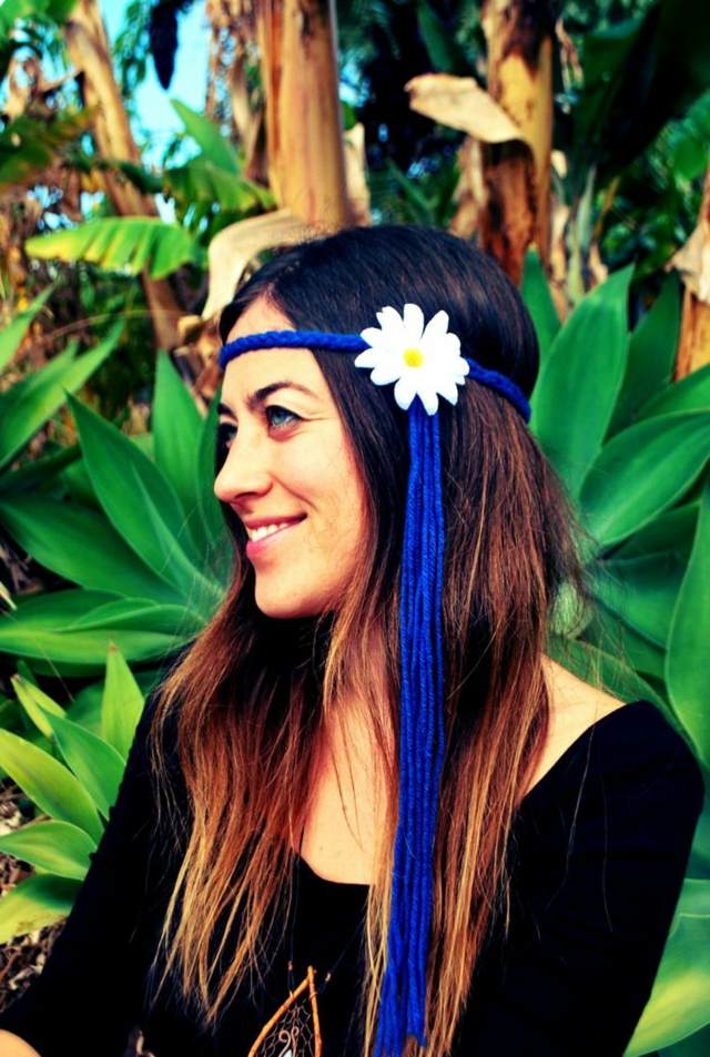 hippie haarband als accessoire kopfschmuck frisuren