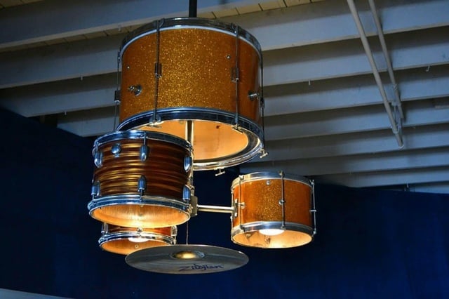 lampe trommel schlagzeug originell diy deko