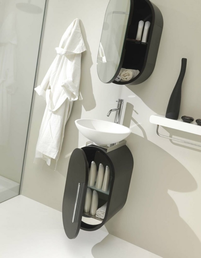 Design Ideen Waschtisch Oberschrank Spiegel