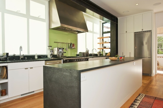 Küche Rückwand grüne Farbe stilvoll